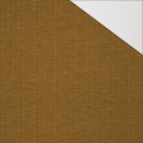 HERRINGBONE / NIGHT CALL / mustard - Hydrophobic brushed knit