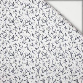 TWIGS pat. 2 (WINTER TIME) / white - light brushed knitwear