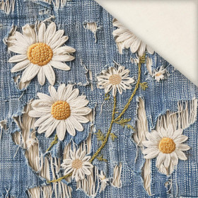 DAISIES DENIM IMITATION PAT. 3- Slub Weave