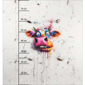 CRAZY COW - panel (75cm x 80cm) SINGLE JERSEY PANEL