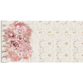  WATERCOLOR  FLOWERS PAT. 6 - PANEL (80cm x 155cm) SINGLE JERSEY