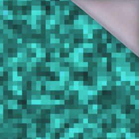 PIXELS pat. 2 / sea blue - softshell