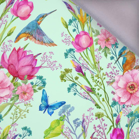 KINGFISHERS AND BUTTERFLIES (KINGFISHERS IN THE MEADOW) / mint - softshell