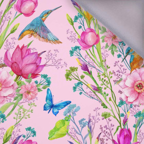 KINGFISHERS AND BUTTERFLIES (KINGFISHERS IN THE MEADOW) / pink - softshell