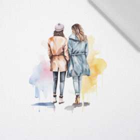 PASTEL FRIENDS - panel (75cm x 80cm) Cotton woven fabric