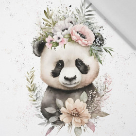BABY PANDA - panel (75cm x 80cm) Cotton woven fabric