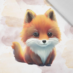 BABY FOX - panel (60cm x 50cm) Cotton woven fabric