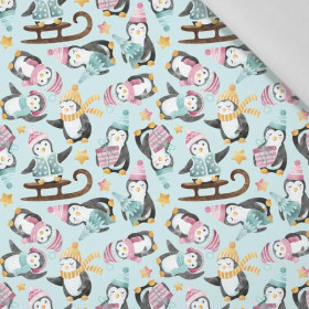 PENGUINS MIX PAT. 1 (CHRISTMAS PENGUINS) - Cotton woven fabric