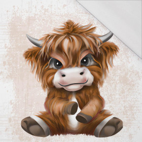 BABY BULL - panel (75cm x 80cm) SINGLE JERSEY PANEL