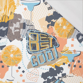 GRAFFITI ORANGES / white - single jersey with elastane 