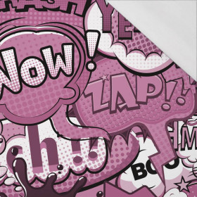 COMIC BOOK (pink) - single jersey with elastane 