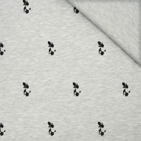 POODLES (MINIMAL) / M-01 melange light grey- single jersey TE210