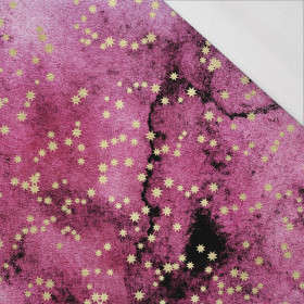 GOLDEN STARS Pat. 1  / WATERCOLOR MARBLE - single jersey with elastane 