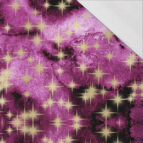 GOLDEN STARS Pat. 3 / WATERCOLOR MARBLE - single jersey with elastane 