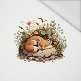 SLEEPING FOX - panel (60cm x 50cm) Waterproof woven fabric