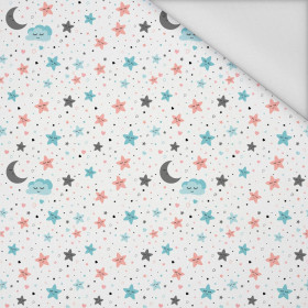 FOLK ROOSTERS / black - Waterproof woven fabric