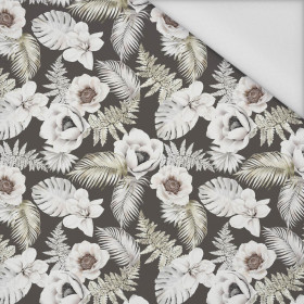 WHITE FLOWERS PAT. 2 - Waterproof woven fabric