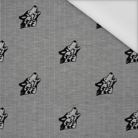 WOLF / NIGHT CALL / grey - Waterproof woven fabric