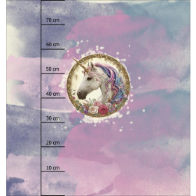 ORNATE UNICORN - panel (75cm x 80cm) SINGLE JERSEY PANEL