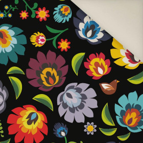 LOWICZ FOLKLORE / black - Upholstery velour 