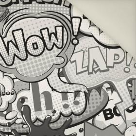 COMICS (black-white) - Upholstery velour 