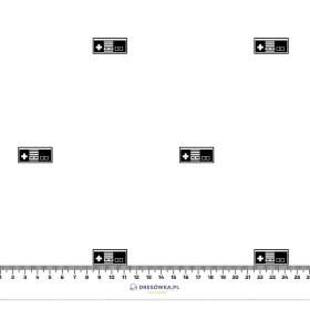 50CM RETRO GAMER (black) / M-01 melange light grey / MINIMAL - looped knit SP250