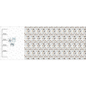 BEARS / blue (CITY BEARS) - SINGLE JERSEY PANORAMIC PANEL 