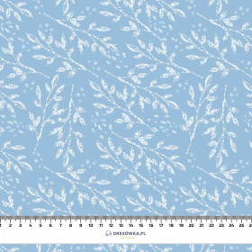 FROSTED TWIGS (ENCHANTED WINTER) - looped knit fabric
