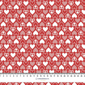 VALENTINE'S HEARTS pat. 2 / red (VALENTINE'S MIX)