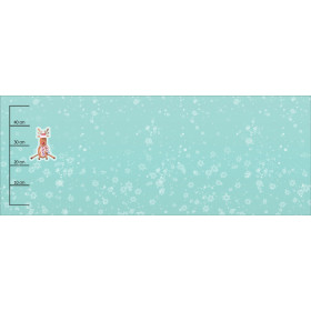 REINDEER / SNOWFLAKES (CHRISTMAS REINDEERS) - SINGLE JERSEY PANORAMIC PANEL 