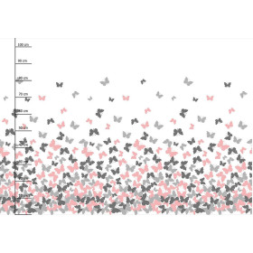 BUTTERFLIES PINK - panel (105cm x 150cm) Waterproof woven fabric