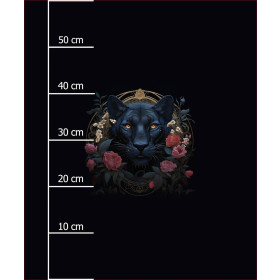 GOTHIC PANTHER - panel (60cm x 50cm) Waterproof woven fabric