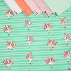 FAIRIES / mint - looped knit 