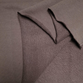 French terry TWILL PREMIUM (P290d) - ESPRESSO (D-246)