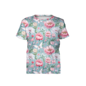 FAIRY WORLD wz.11 (FLOWERS) - looped knit fabric