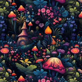 FAIRY WORLD wz.2 (GARDEN)- single jersey with elastane ITY