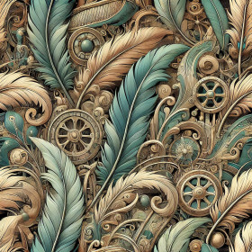 FLOWERS WZ.36 - Waterproof woven fabric