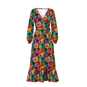 FLOWERS WZ.46 - brushed knitwear with elastane ITY