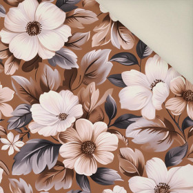 FLOWERS WZ.6/ Mocha Mousse - Upholstery velour 