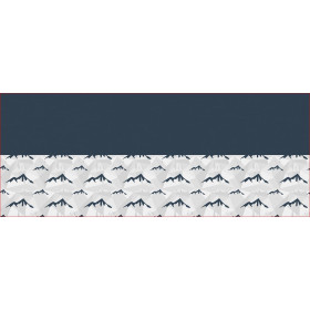 BUTTON SCARF - MOUNTAINS (adventure) / grey - sewing set