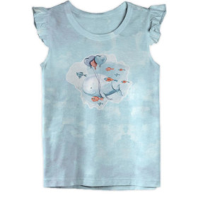 WHALE IN A BULB pat.2 (MAGIC OCEAN) - panoramic panel looped knit (60cm x 155cm)