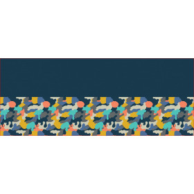 BUTTON SCARF - CAMOUFLAGE COLORFUL pat. 2 - sewing set