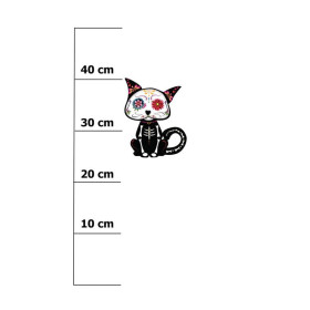 PANDA / MINT size "M" 50x60 cm - white (back) - SINGLE JERSEY PANEL 