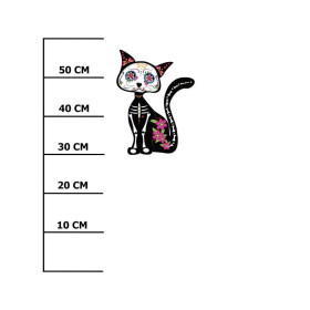 PANDA / MINT size "M" 50x60 cm - white (back) - panel looped knit 