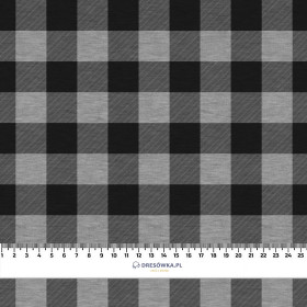 CHECK VICHY - MELANGE LIGHT GRAY - Crepe