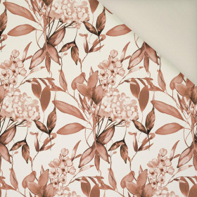 FLOWERS WZ.11/ Mocha Mousse - Upholstery velour 