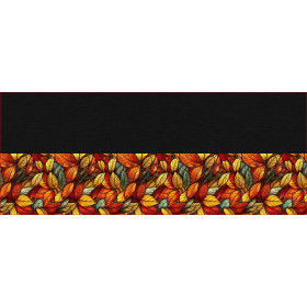 BUTTON SCARF - LEAVES / STAINED GLASS PAT. 2 - sewing set