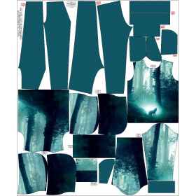 Children's tracksuit (OSLO) - MISTY WOLF - sewing set