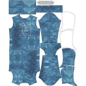 MEN’S HOODIE (COLORADO) - DER BESTE VATER DER WELT / CAMOUFLAGE pat. 2 (dark blue) - sewing set 