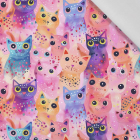 NEON CATS WZ.1 - Cotton woven fabric